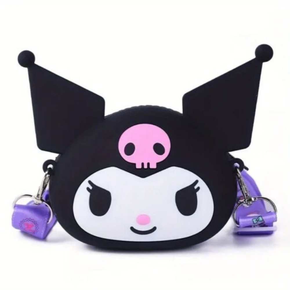 New SANRIO Kuromi Silicone Purse